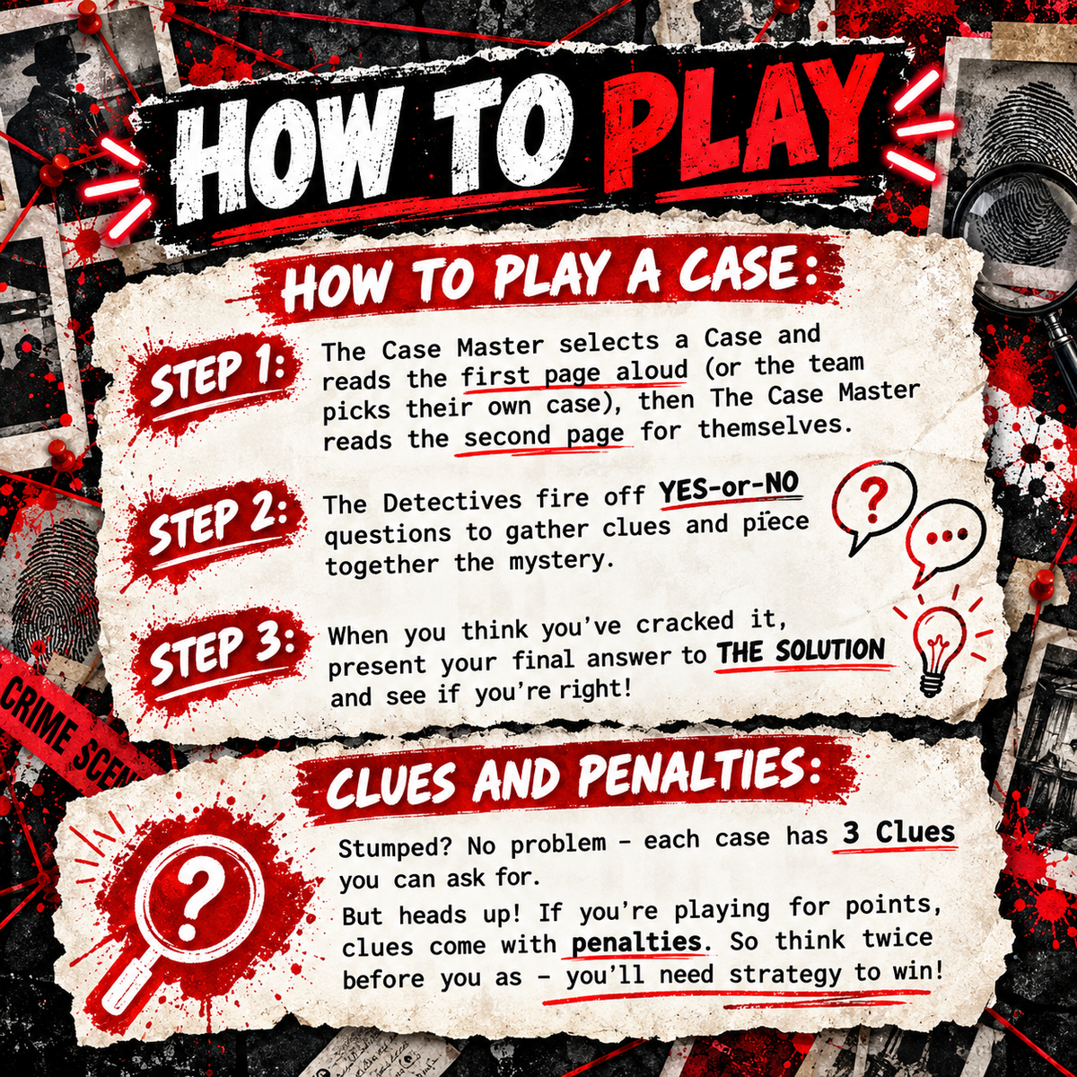 Curious Cases: Fatal But Funny – 30 Printable Murder Mystery Games