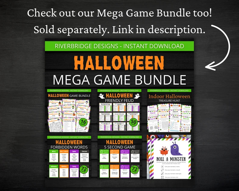 Halloween Charades Game Printable β Fun Halloween Party Activity Cards & Instant Digital Download
