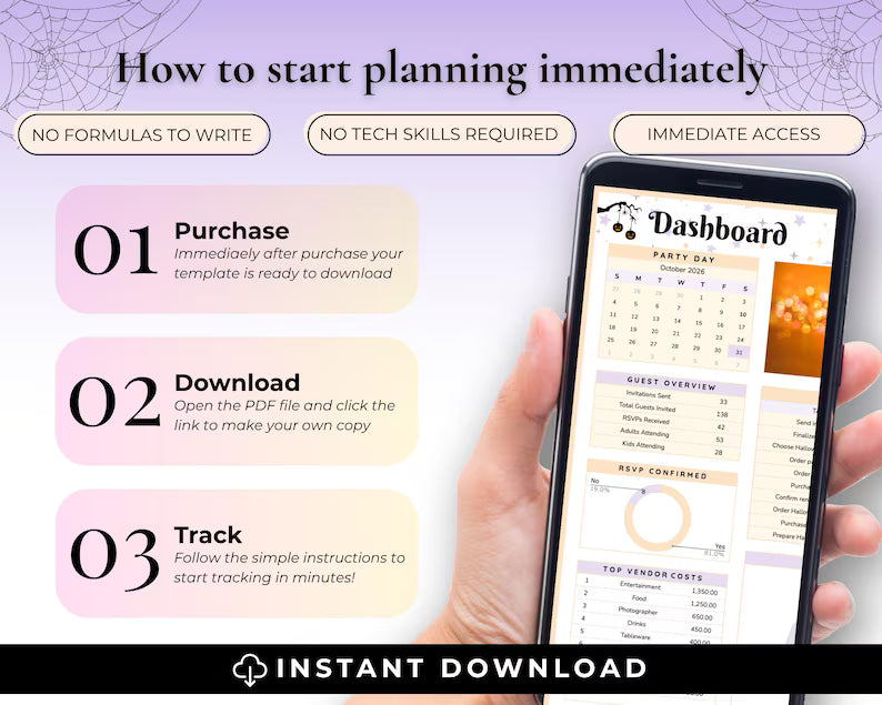 All-in-One Halloween Party Planner β Digital Budget Tracker, Guest List & Party Checklist