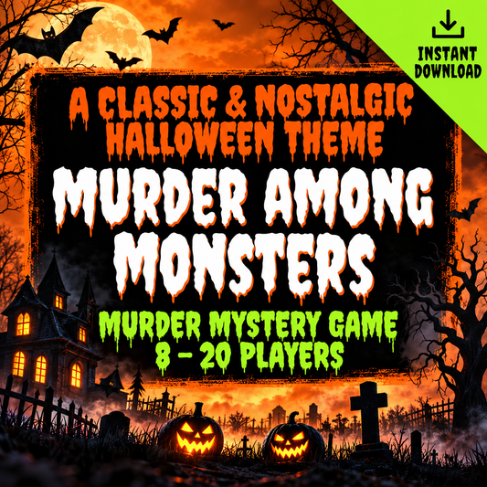 Murder Among Monsters – Classic Halloween Murder Mystery Party Game