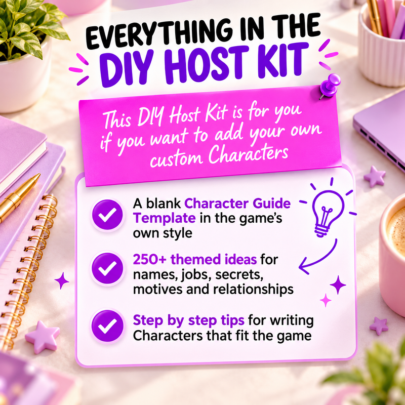 A Killer Disco Party DIY Host Kit – Custom Character Templates & 250+ Ideas