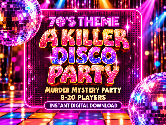 A Killer Disco Party – 70s Disco Murder Mystery Party Game