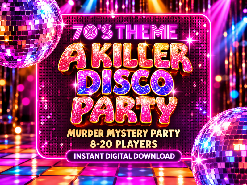 A Killer Disco Party – 70s Disco Murder Mystery Party Game