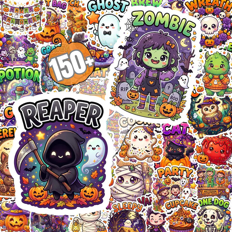 35,000+ Halloween Mega Bundle – Spooky Cartoon, Horror & Pumpkin Digital PNG Designs