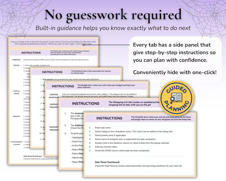 All-in-One Halloween Party Planner – Digital Budget Tracker, Guest List & Party Checklist
