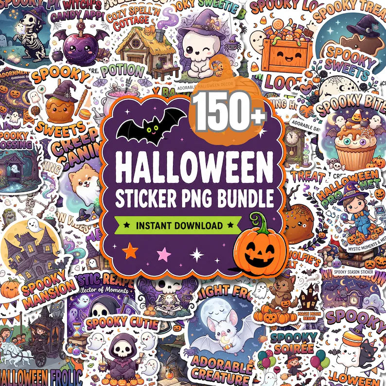 35,000+ Halloween Mega Bundle – Spooky Cartoon, Horror & Pumpkin Digital PNG Designs