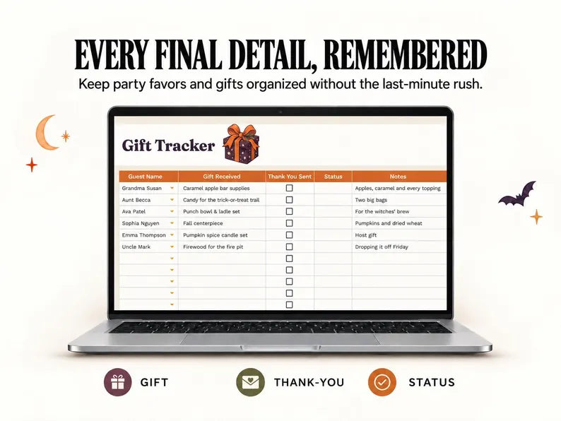 Halloween Party Planner – All-in-One Digital Party Organizer, Budget Tracker & Checklist