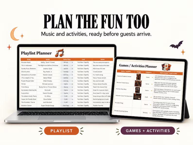 Halloween Party Planner – All-in-One Digital Party Organizer, Budget Tracker & Checklist